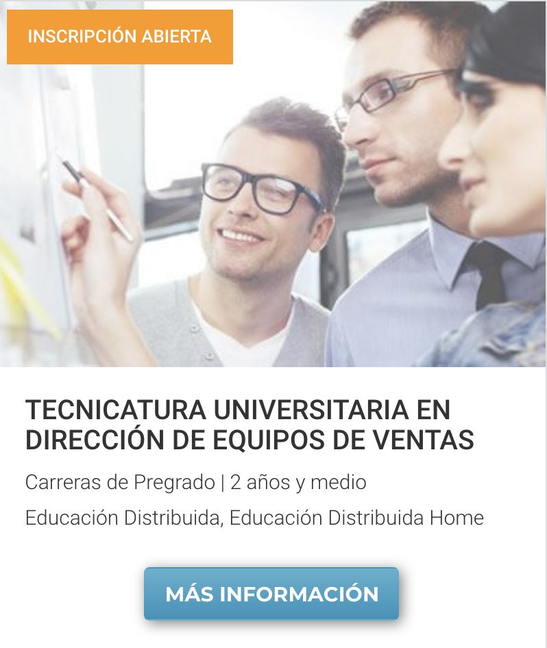  Tec. en Dirección de Equipos de Venta 